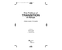 The politics of transition in Kenya.pdf